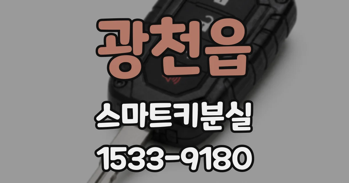 광천읍 스마트키분실