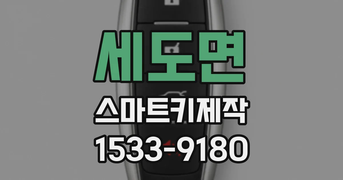 세도면 스마트키제작