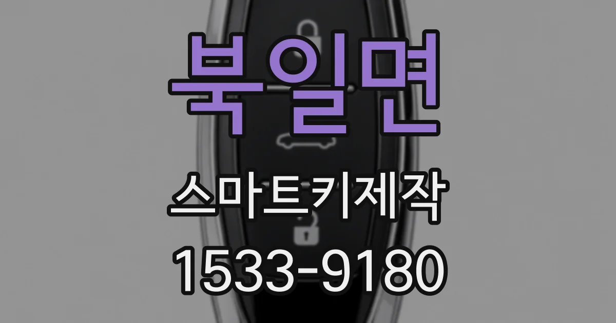 북일면 스마트키제작