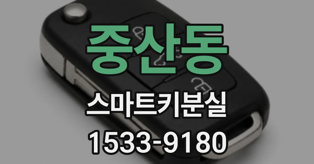 중산동 스마트키분실