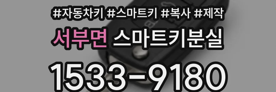 서부면 스마트키분실