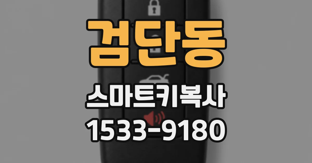 검단동 스마트키복사