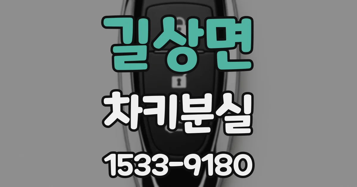 길상면 차키분실