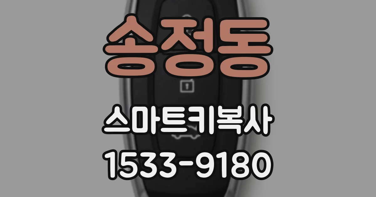 송정동 스마트키복사