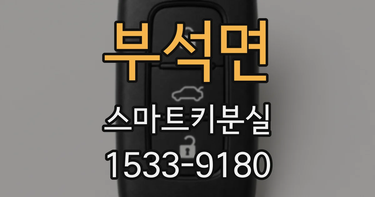 부석면 스마트키분실