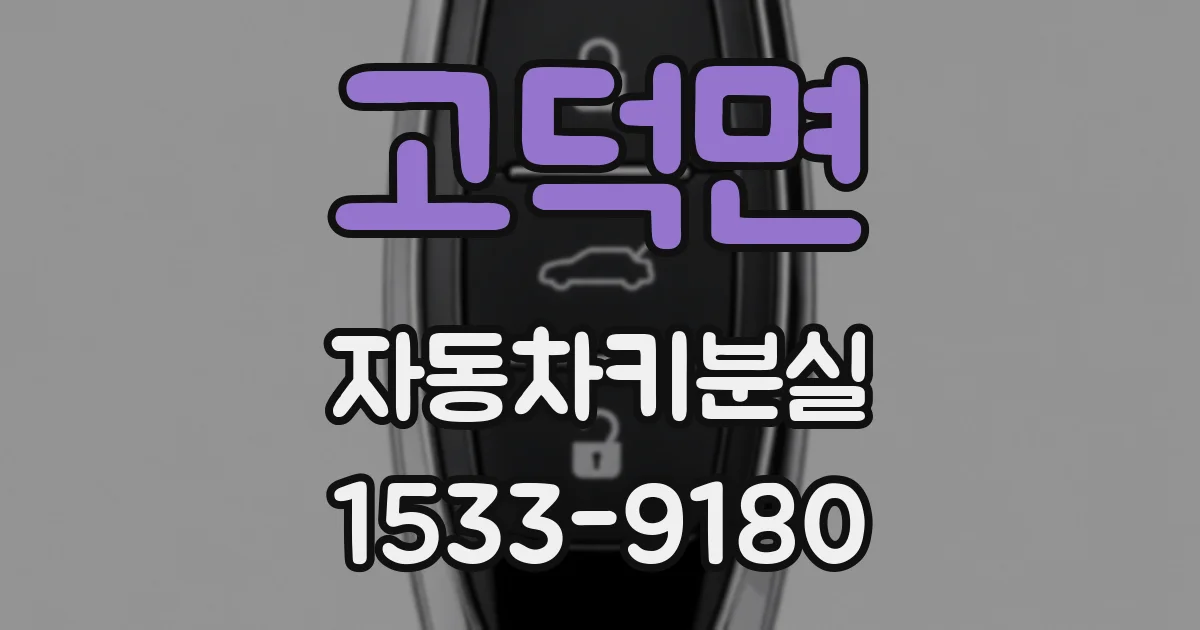 고덕면 자동차키분실