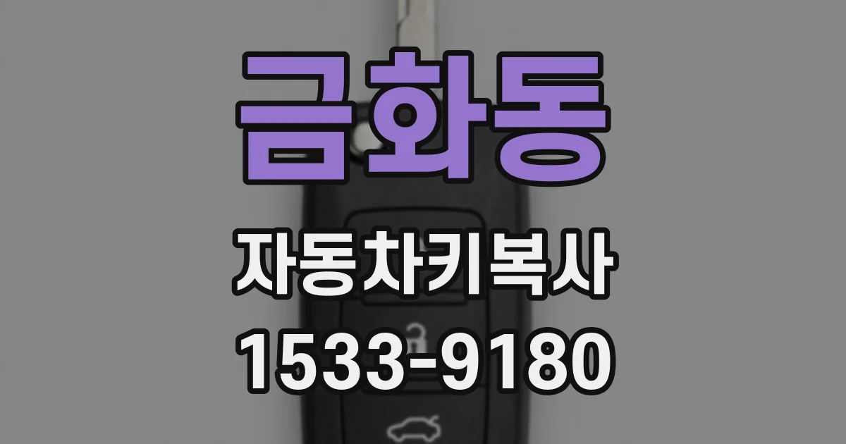 금화동 자동차키복사