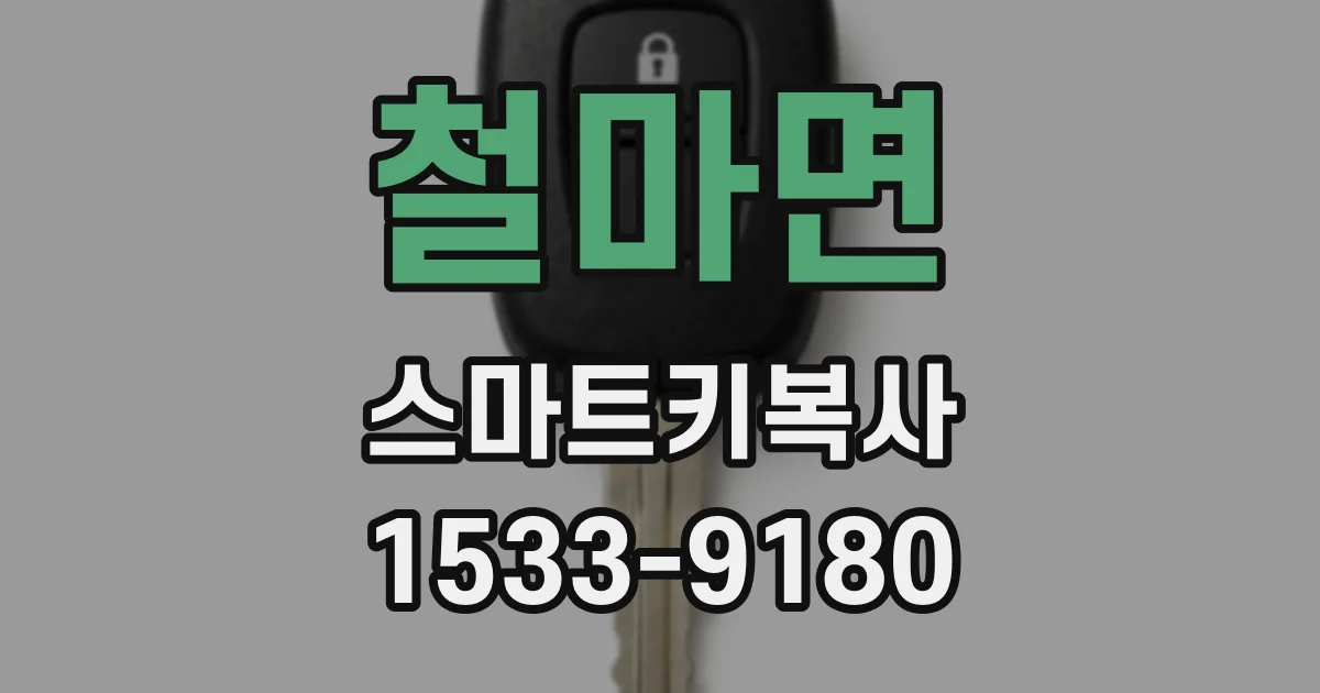 철마면 스마트키복사