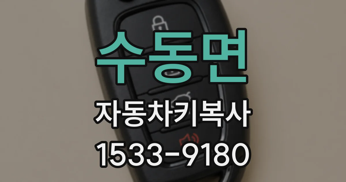 수동면 자동차키복사