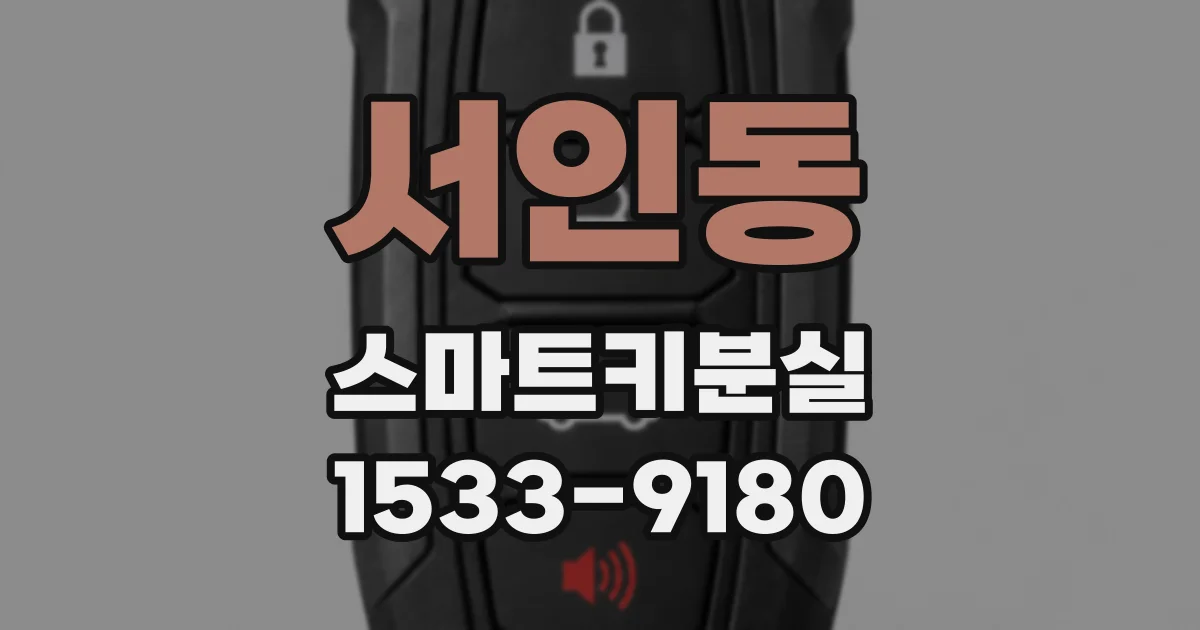 서인동 스마트키분실