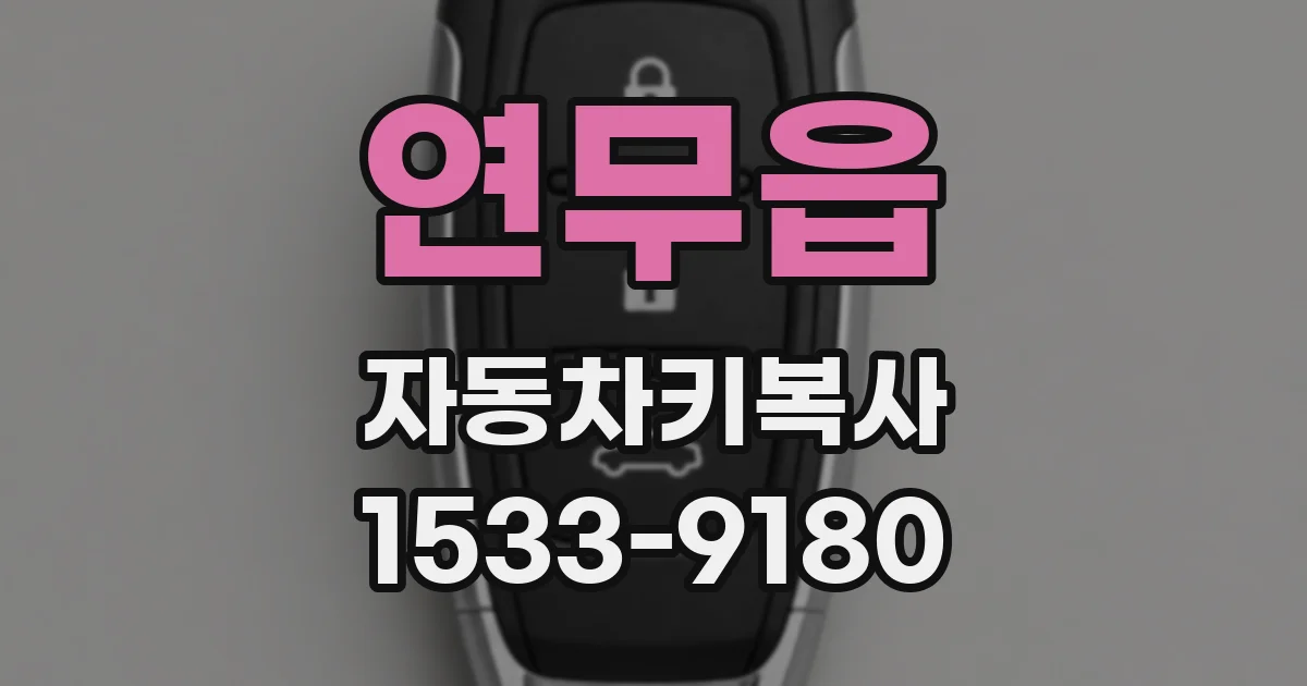연무읍 자동차키복사