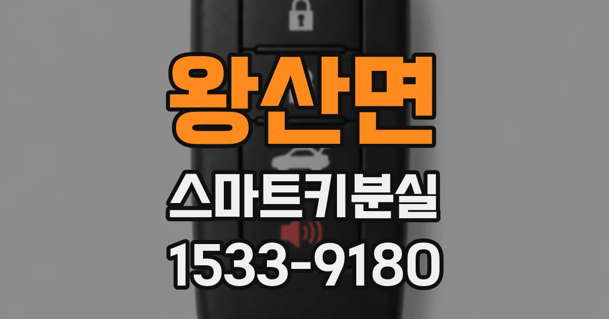 왕산면 스마트키분실