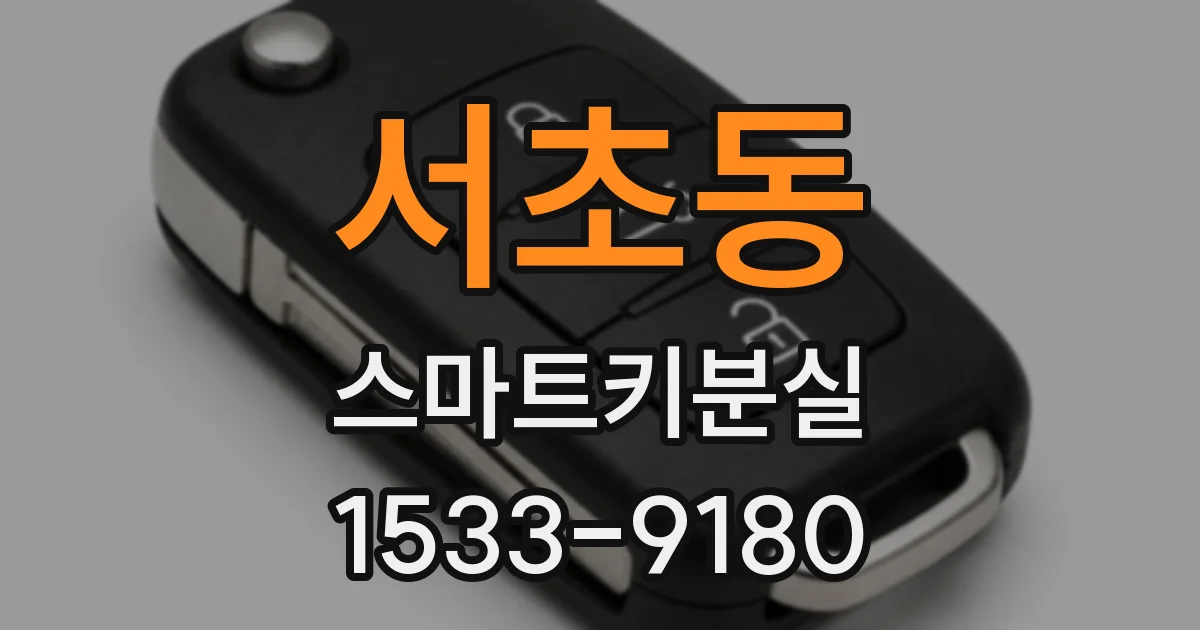서초동 스마트키분실