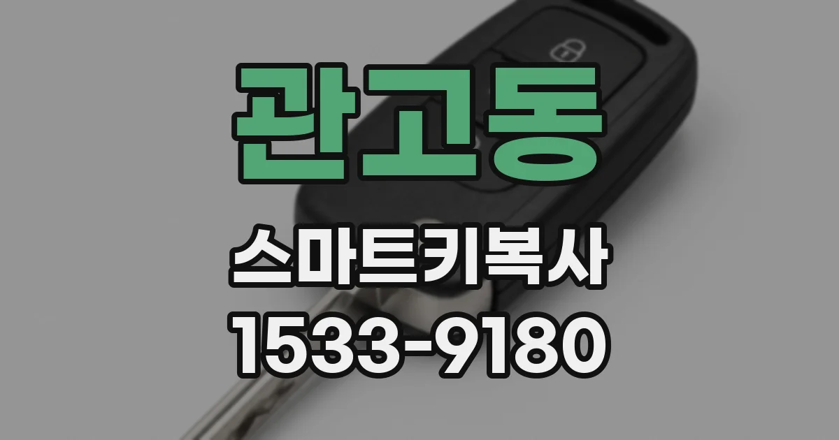관고동 스마트키복사