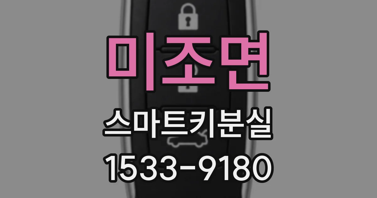 미조면 스마트키분실