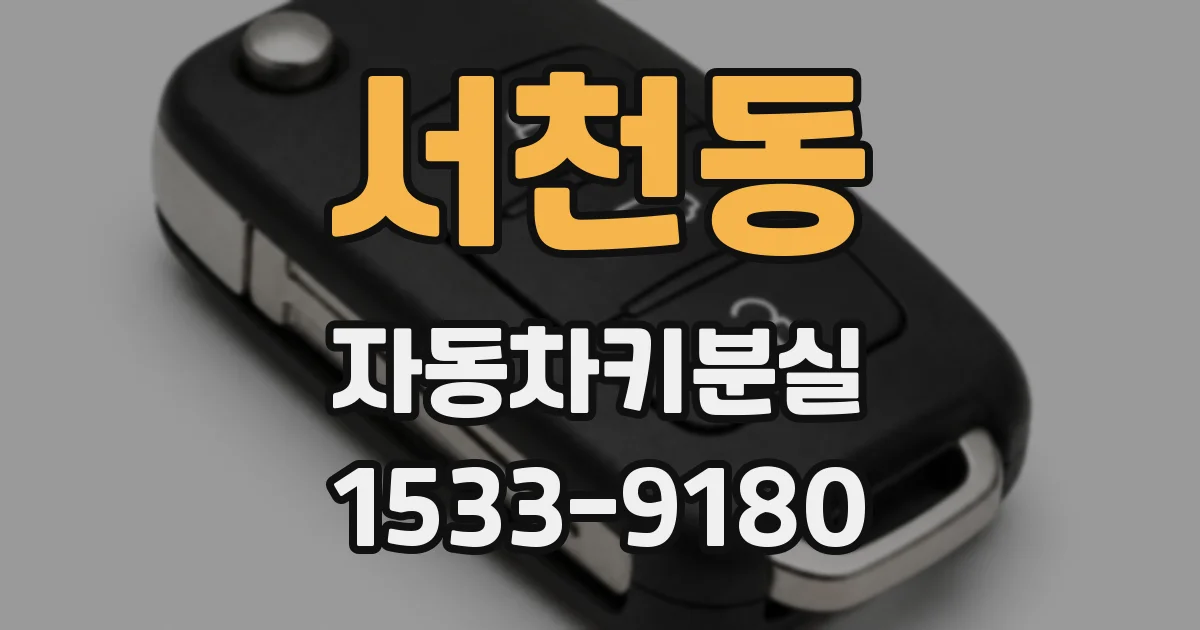 서천동 자동차키분실
