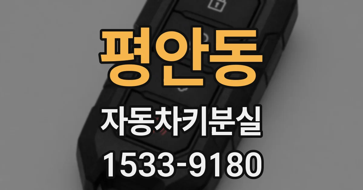평안동 자동차키분실