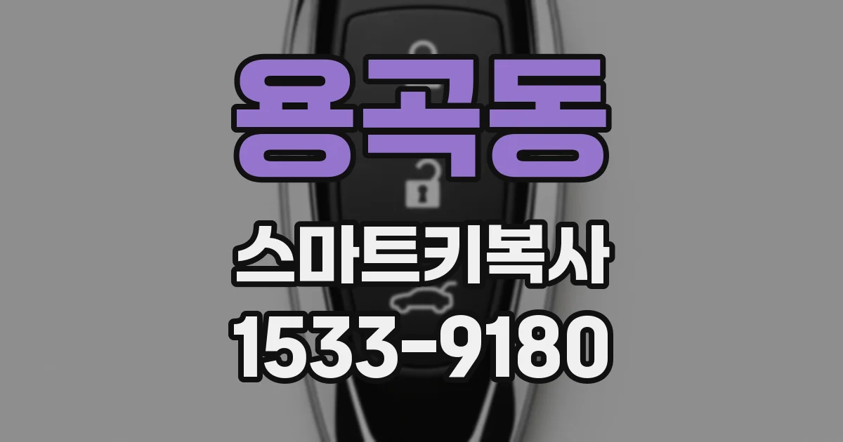 용곡동 스마트키복사