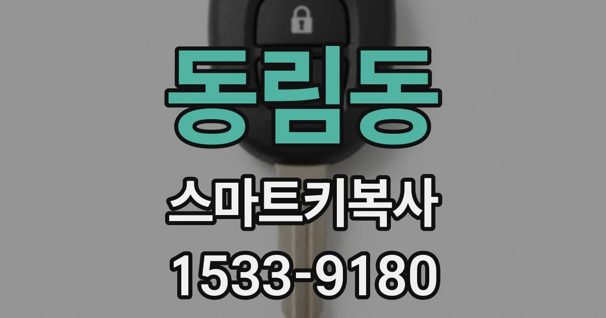 동림동 스마트키복사