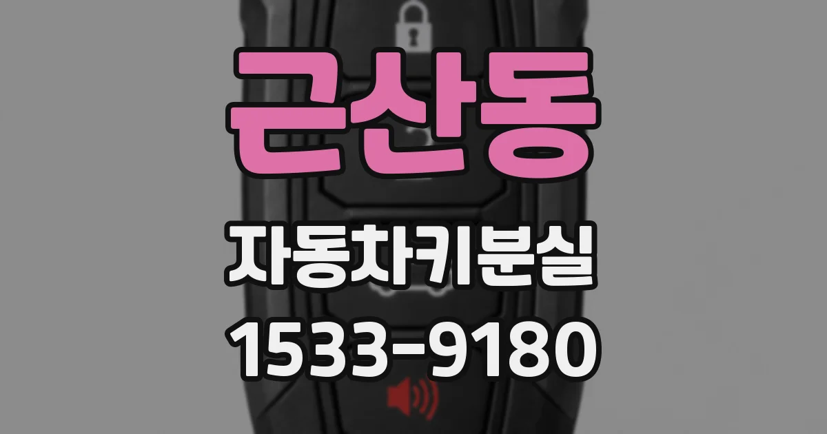 근산동 자동차키분실