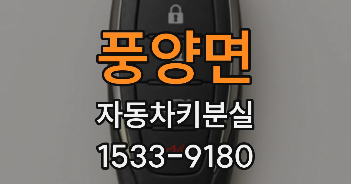 풍양면 자동차키분실