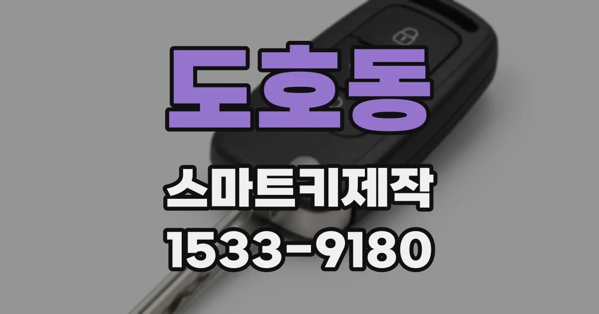 도호동 스마트키제작