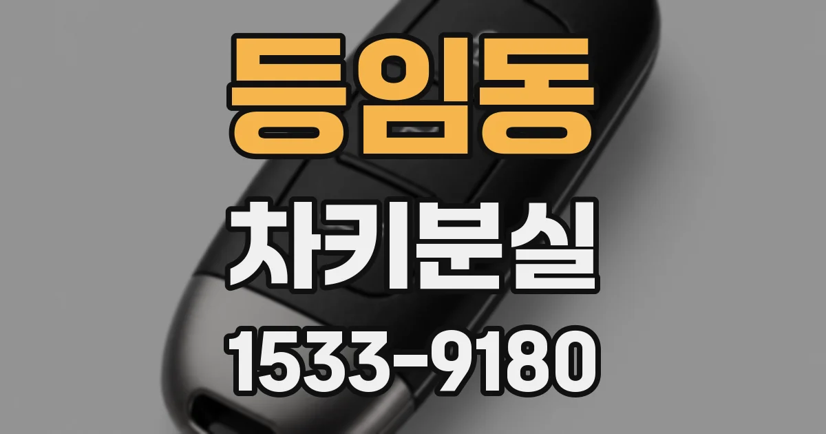 등임동 차키분실