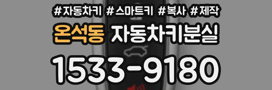 온석동 자동차키분실