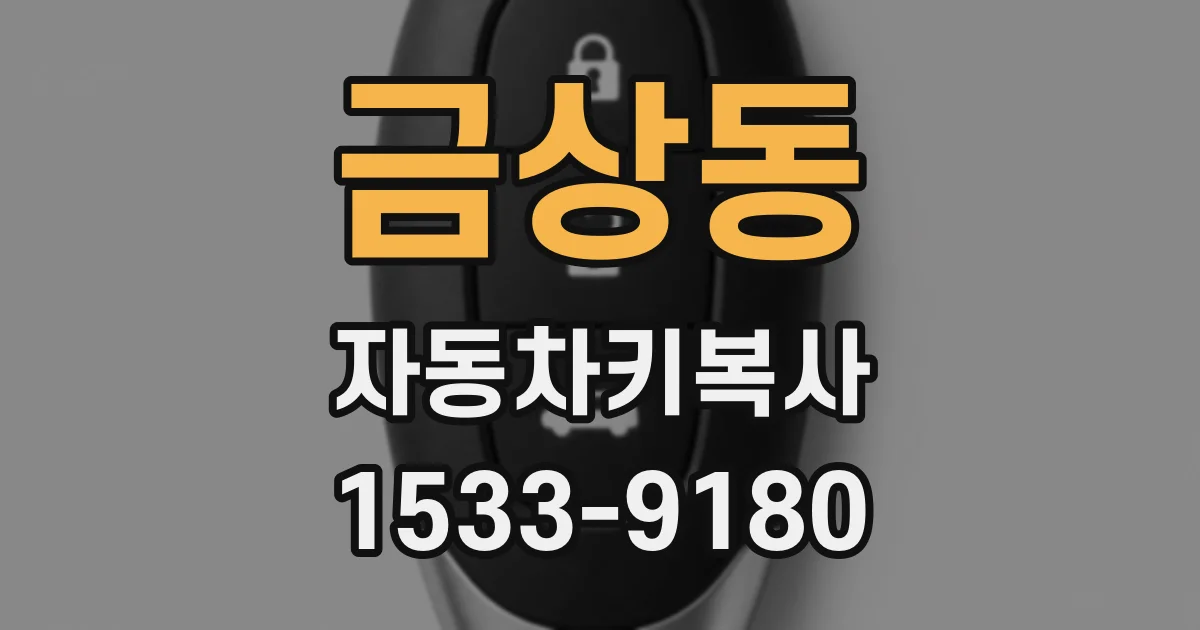 금상동 자동차키복사