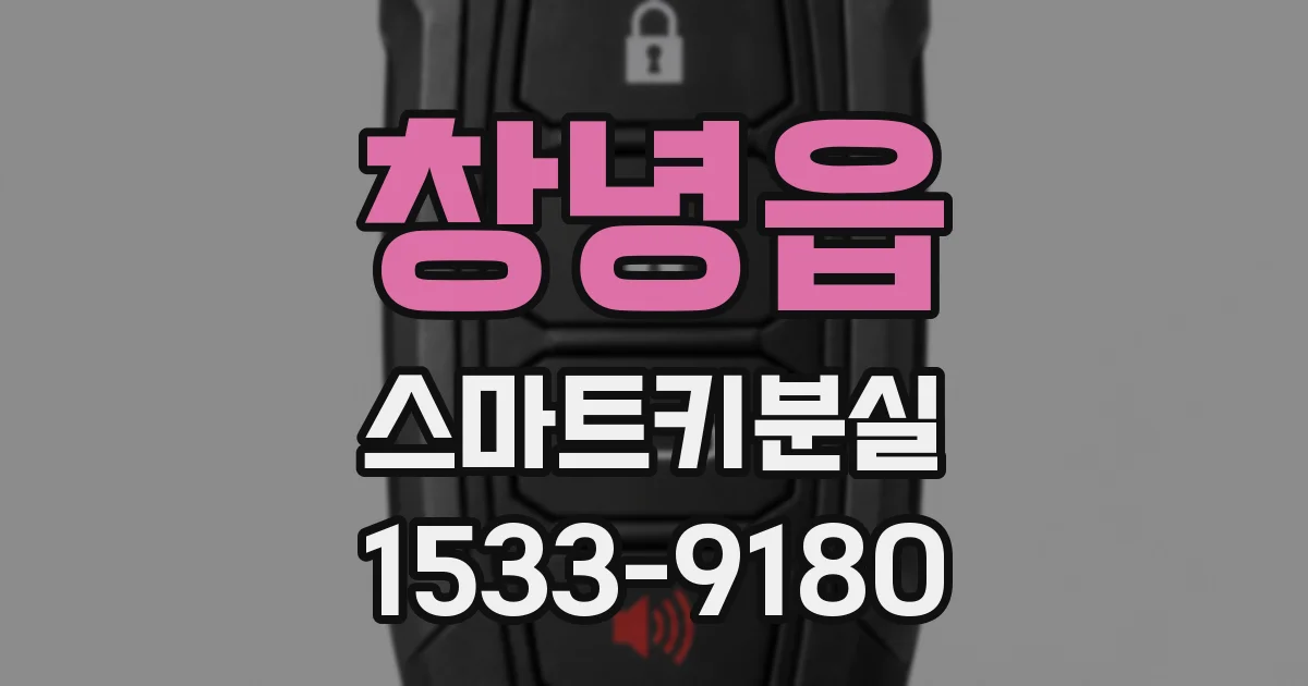 창녕읍 스마트키분실