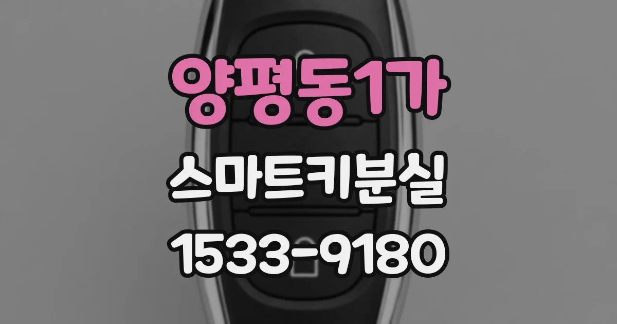 양평동1가 스마트키분실