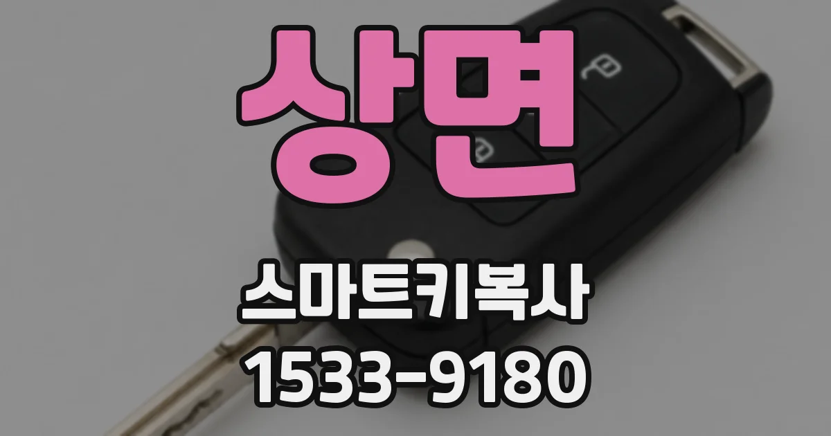 상면 스마트키복사