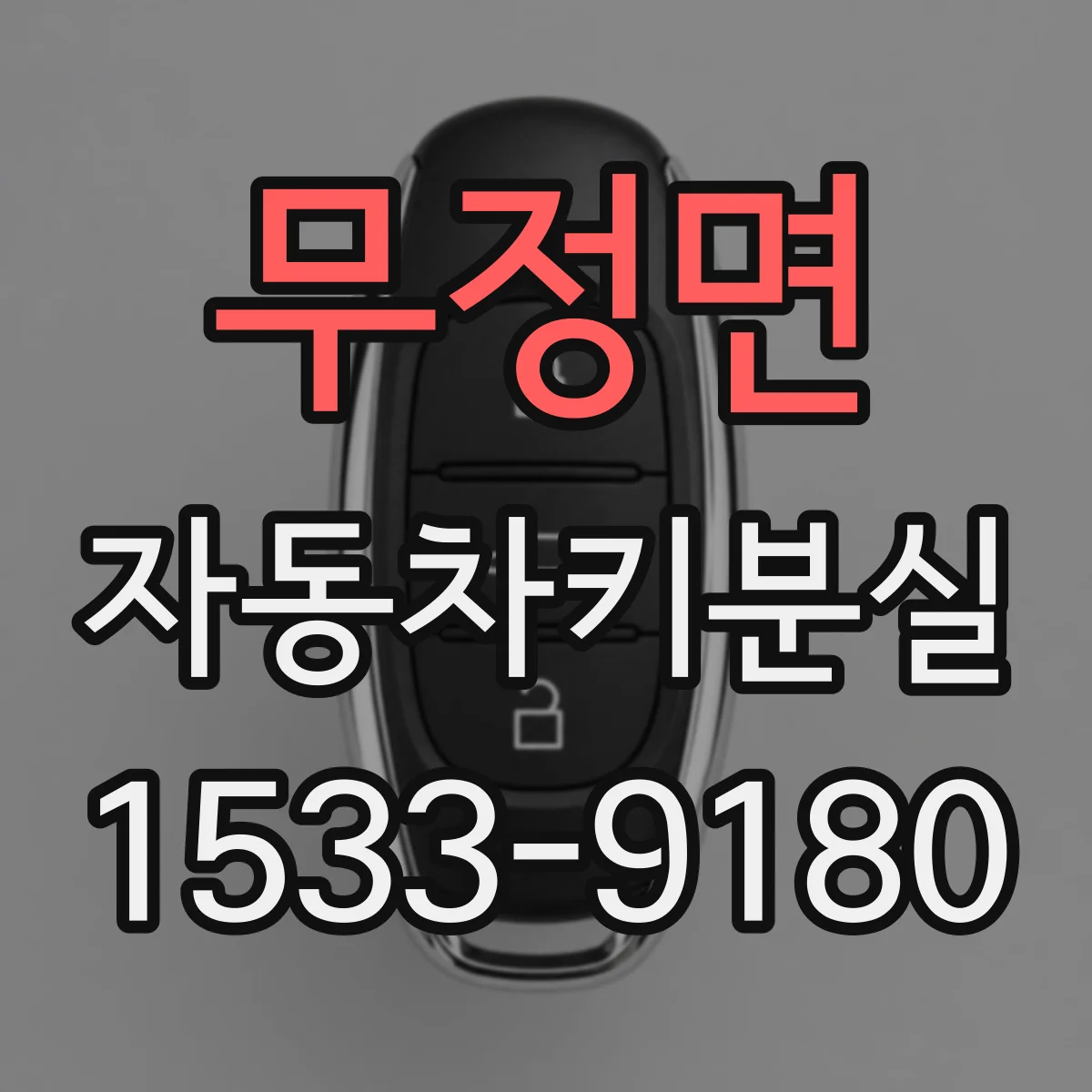 무정면 자동차키분실