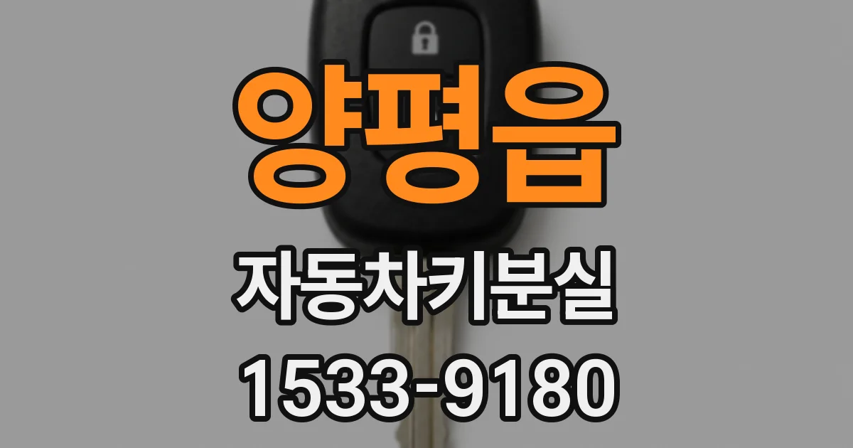 양평읍 자동차키분실