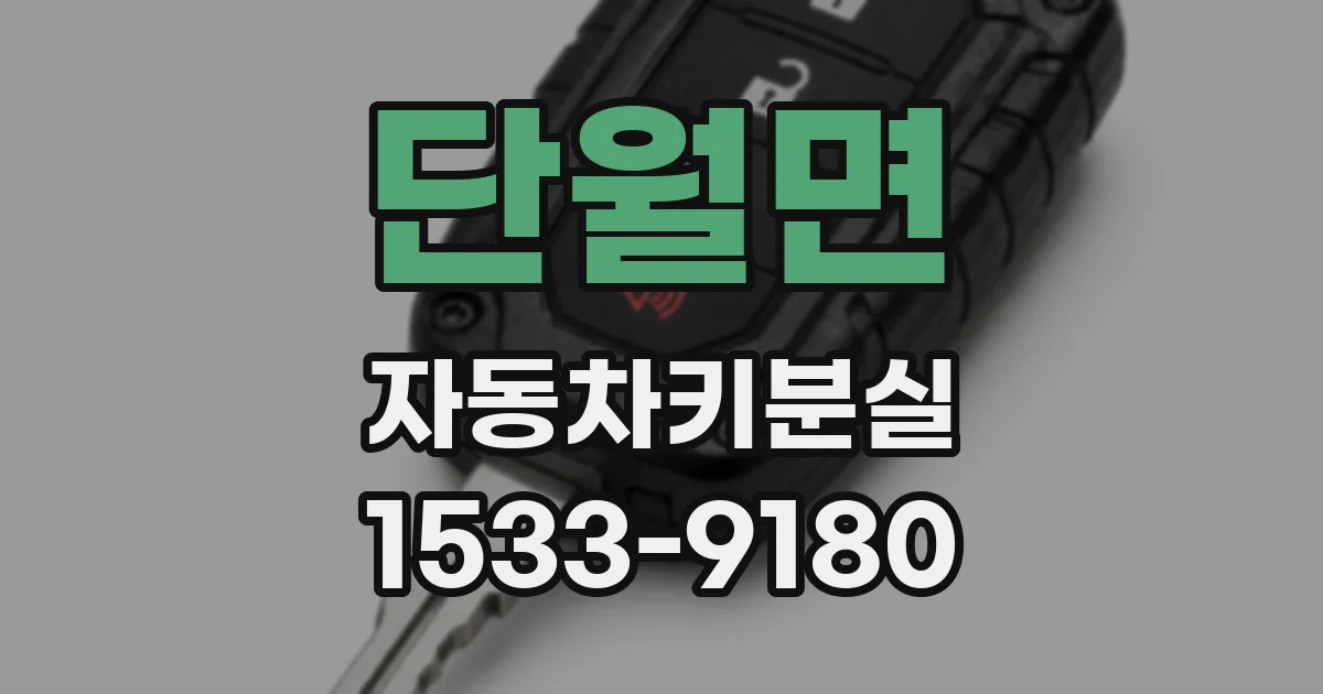 단월면 자동차키분실