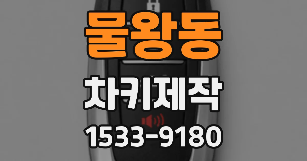 물왕동 차키제작