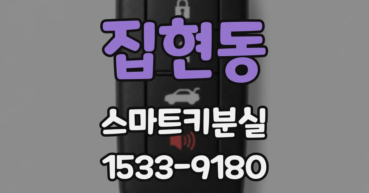 집현동 스마트키분실