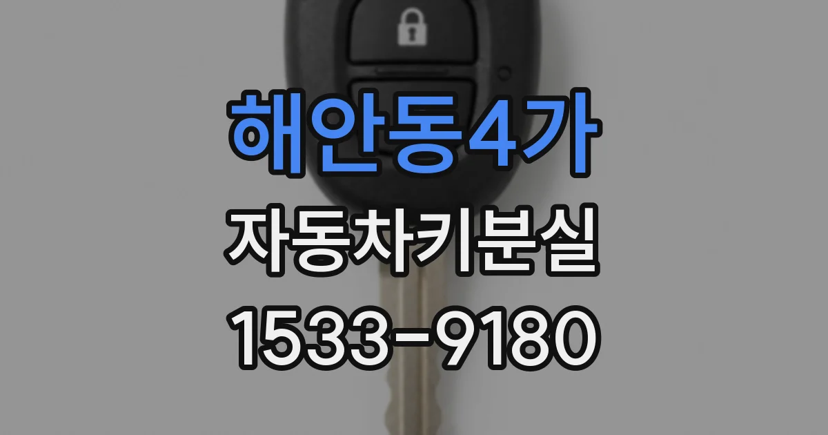 해안동4가 자동차키분실