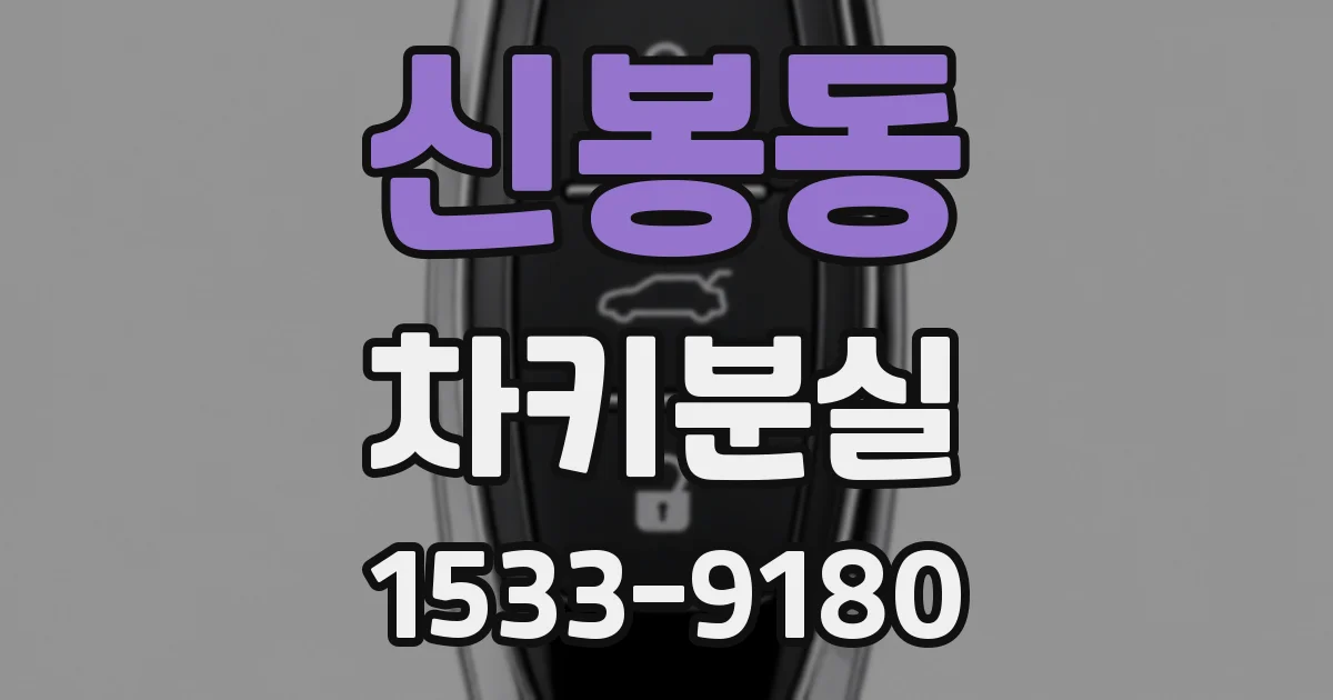 신봉동 차키분실
