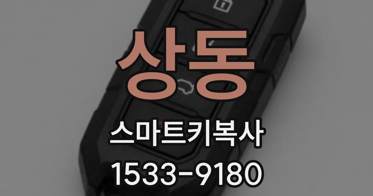 상동 스마트키복사