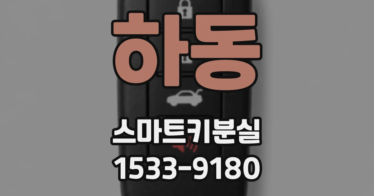 하동 스마트키분실