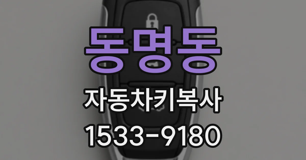 동명동 자동차키복사