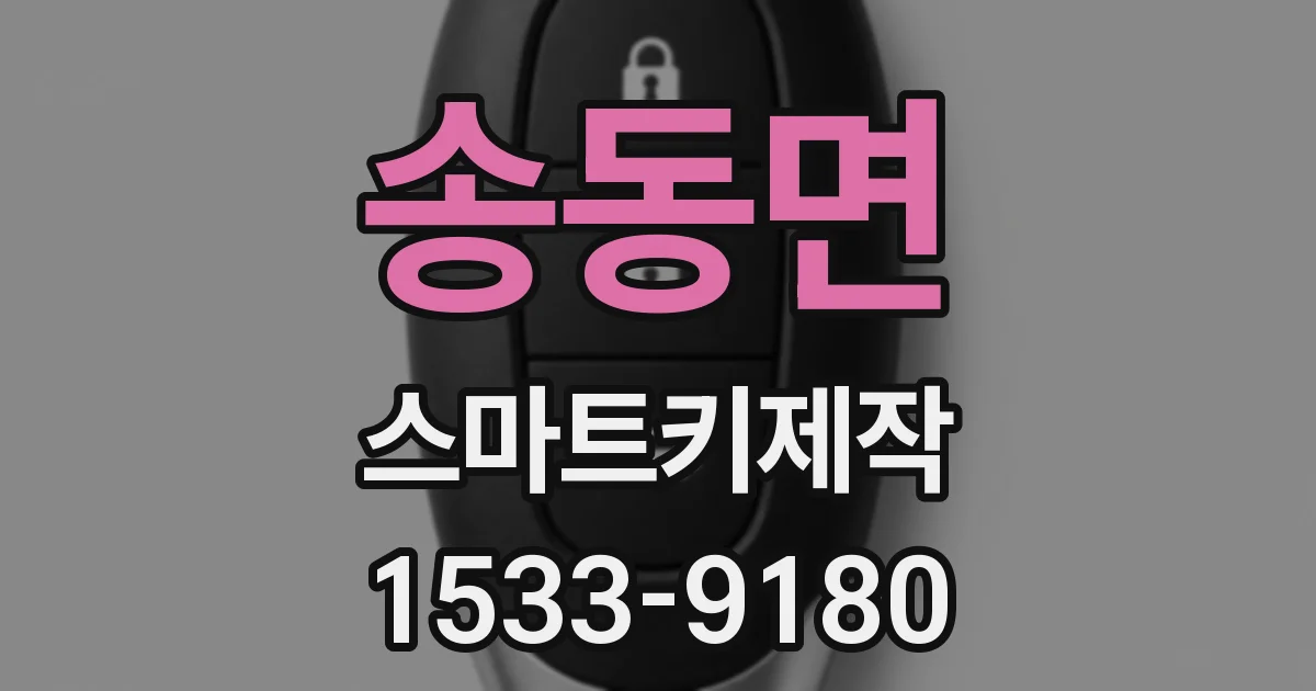 송동면 스마트키제작