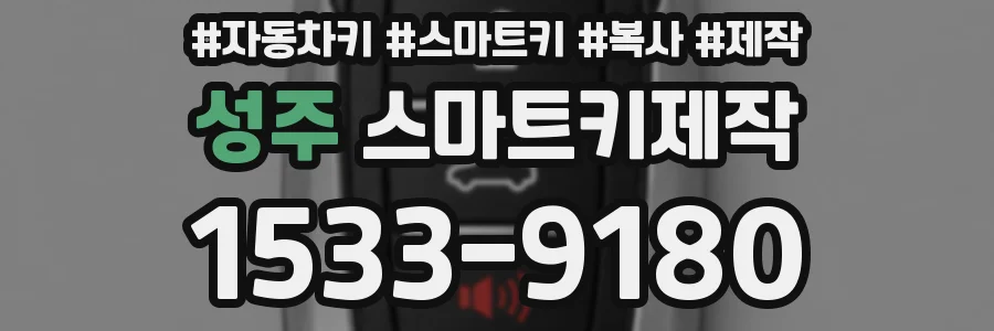 성주 스마트키제작