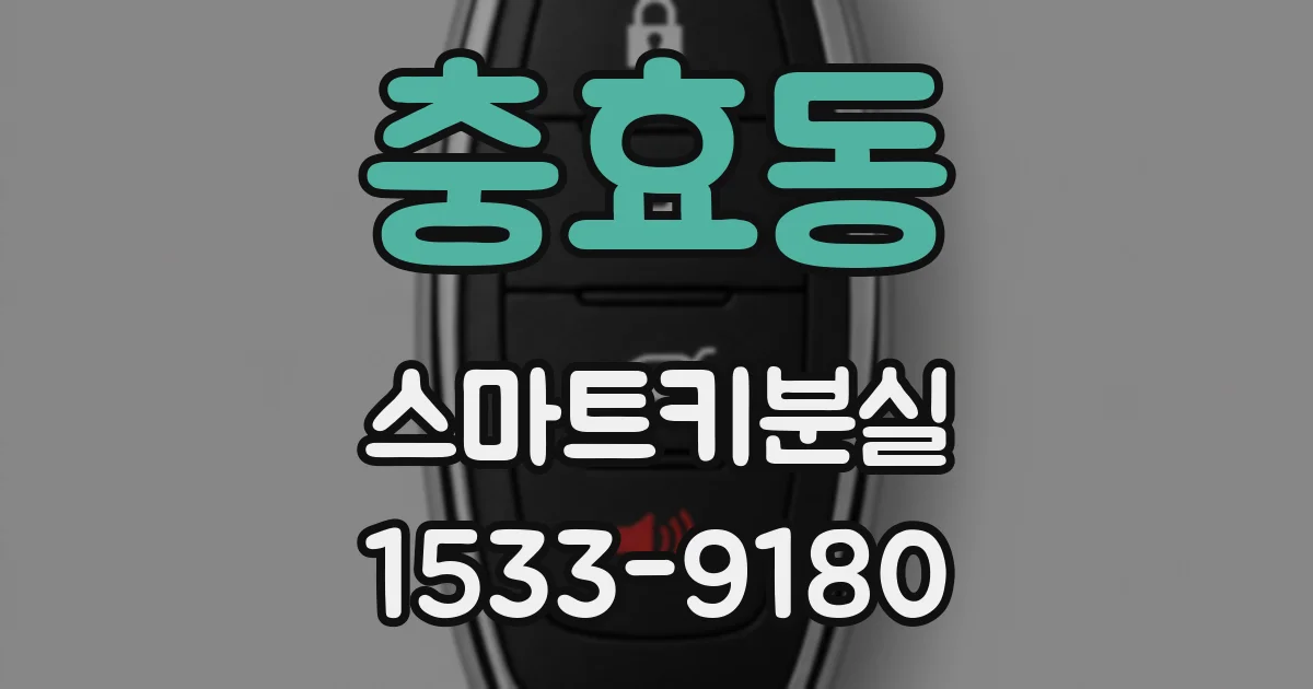 충효동 스마트키분실