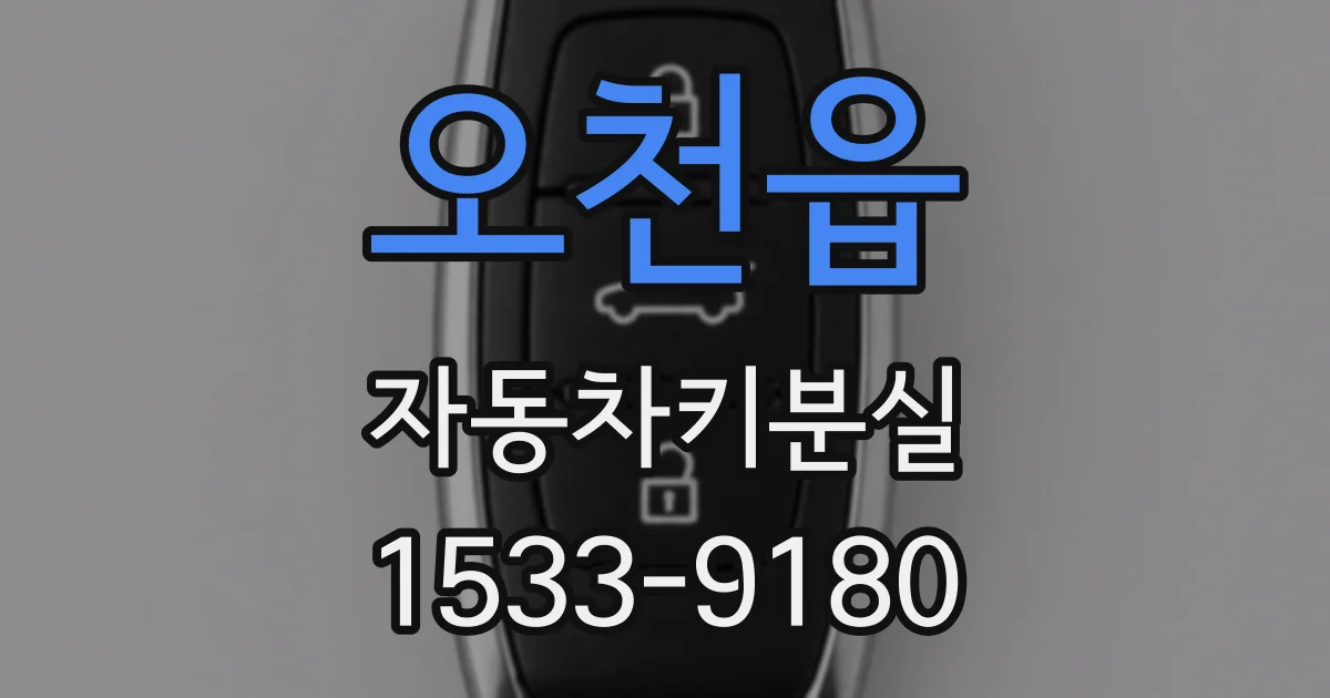 오천읍 자동차키분실