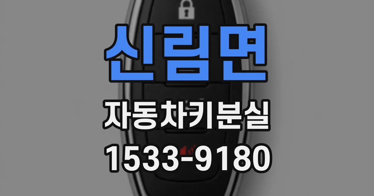 신림면 자동차키분실