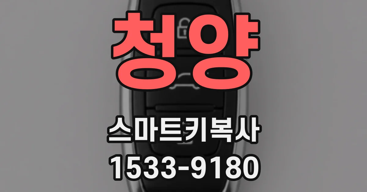 청양 스마트키복사
