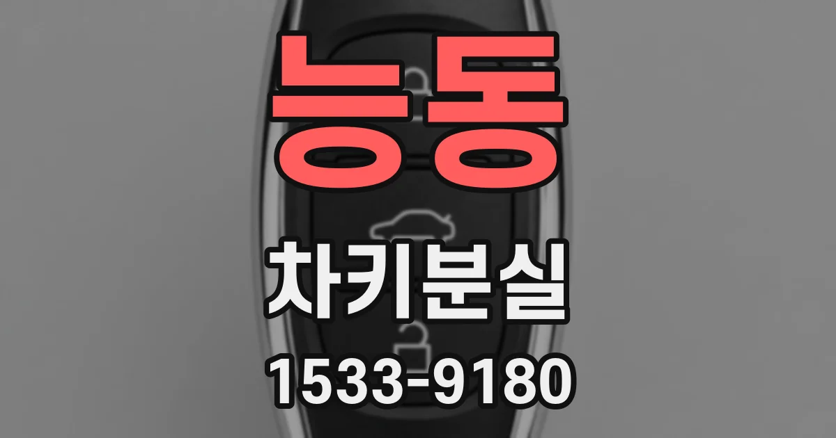 능동 차키분실