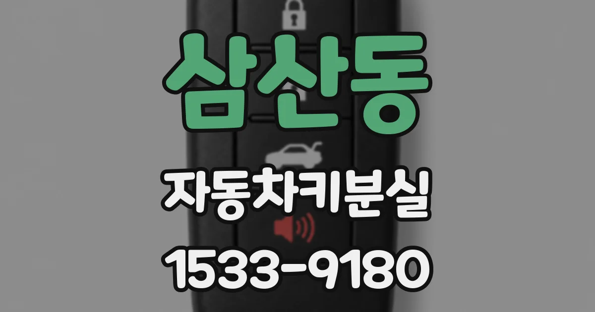 삼산동 자동차키분실